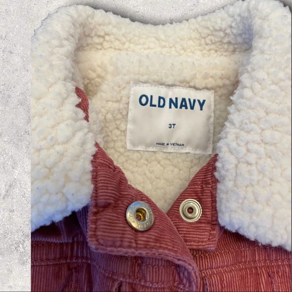 Girls Old Navy Sherpa-Lined Corduroy Jacket, 3T (priced individually) - Picture 4 of 9